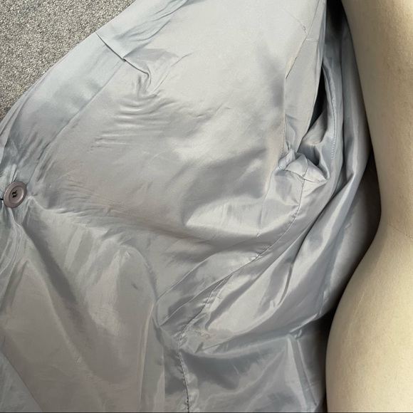 VINTAGE | Long woollen coat with shoulder and sleeve details | Size 14 - Picture 15 of 16